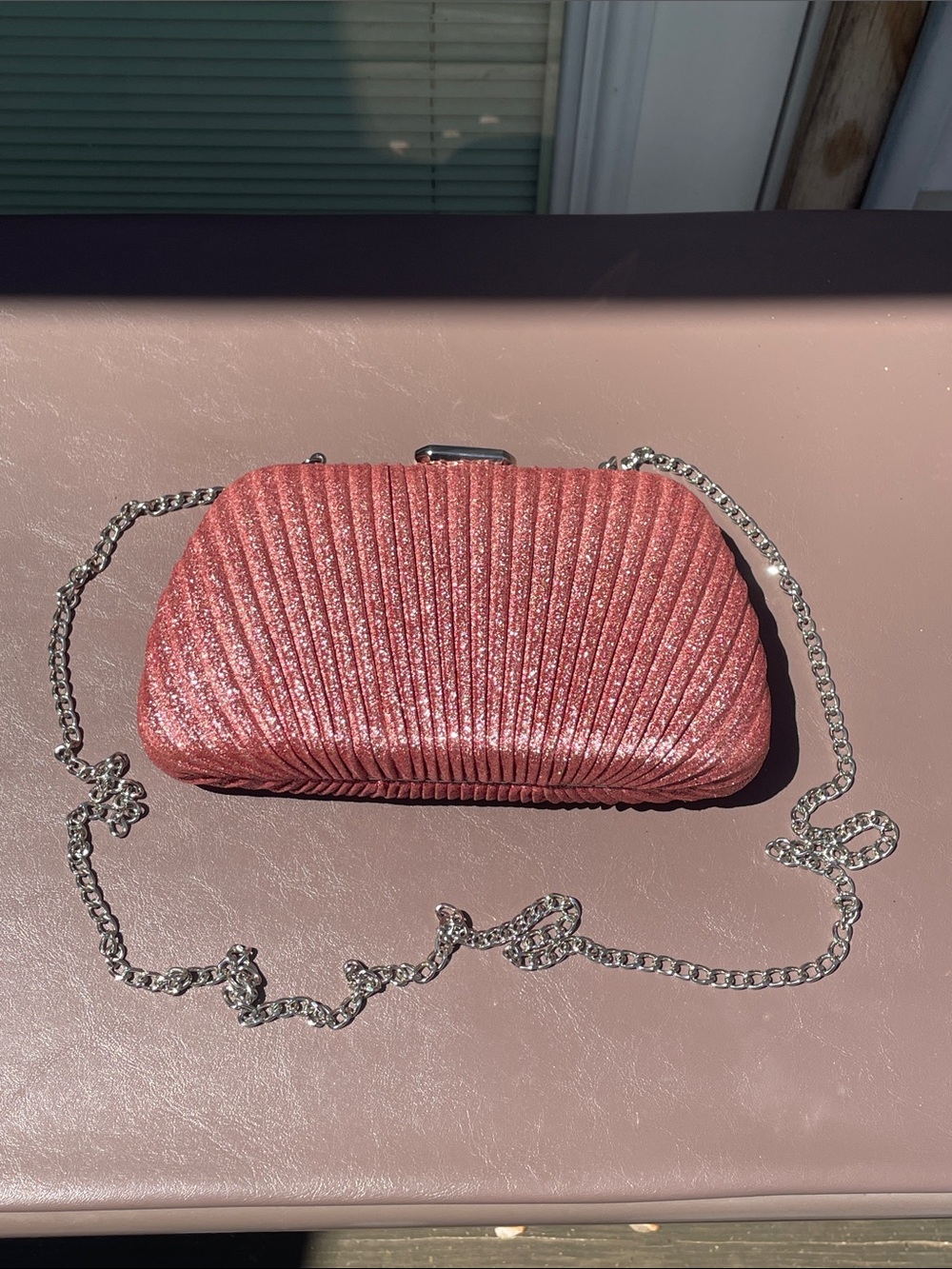 Starlet Pink Sparkle Crossbody/Clutch